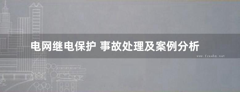 电网继电保护 事故处理及案例分析